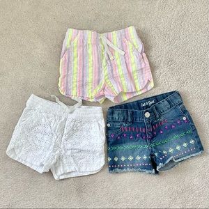 Cat & Jack toddler girls shorts 3 pack bundle size 4T